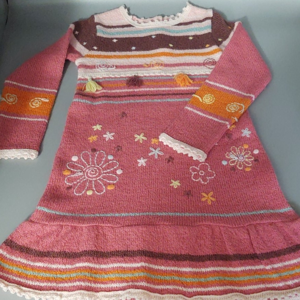 Deux Par Deux  Boutique Knit Dress Sz. 5